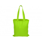 Сумка для шопинга Carryme 140 хлопковая, 140 г/м2, зеленое яблоко, фото 2