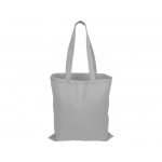 Сумка для шопинга Carryme 140 хлопковая, 140 г/м2, серый, фото 2