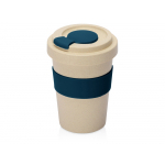 Стакан из пшеничного волокна Flava, petrol blue, бежевый/синий индиго