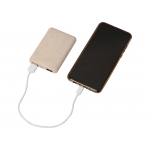 Портативное зарядное устройство Wheatty, 5000 mAh, бежевый, фото 1