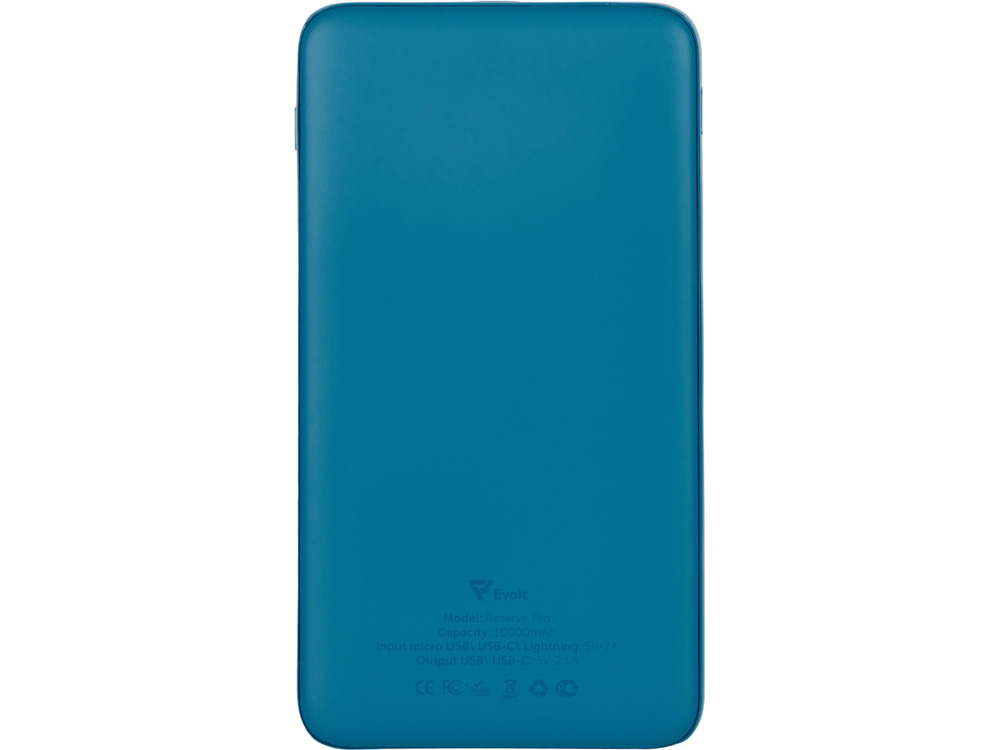 Внешний аккумулятор Reserve Pro, 10 000 mah, индиго - купить оптом