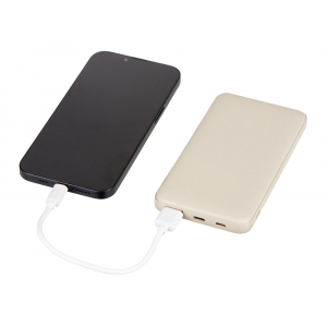 Внешний аккумулятор Reserve Pro, 10 000 mah, бежевый - купить оптом