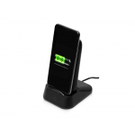 Портативное беспроводное зарядное устройство с док-станцией Uniq, 10000 mah, черный, фото 2