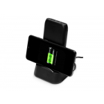 Портативное беспроводное зарядное устройство с док-станцией Uniq, 10000 mah, черный, фото 3