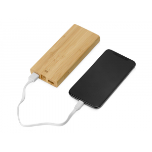 Внешний беспроводной аккумулятор из бамбука Bamboo Air, 10000 mAh, натуральный - купить оптом