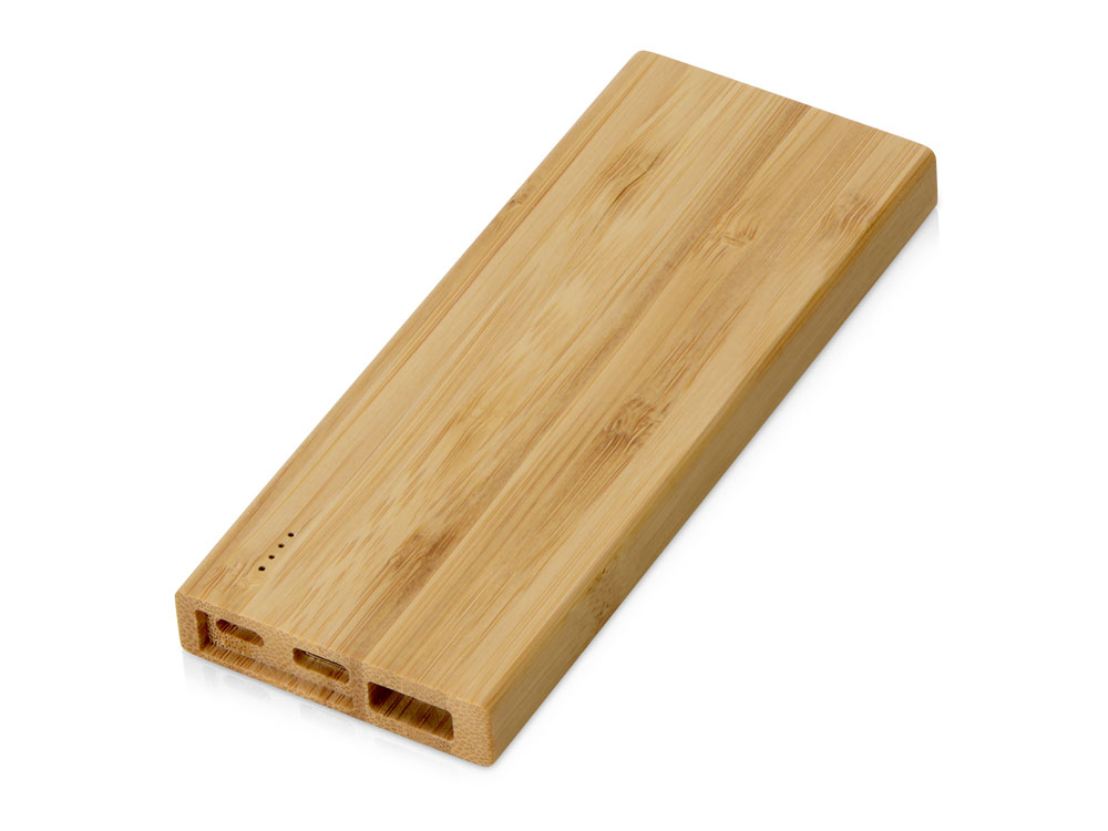 Внешний аккумулятор из бамбука Bamboo, 5000 mAh, натуральный - купить оптом