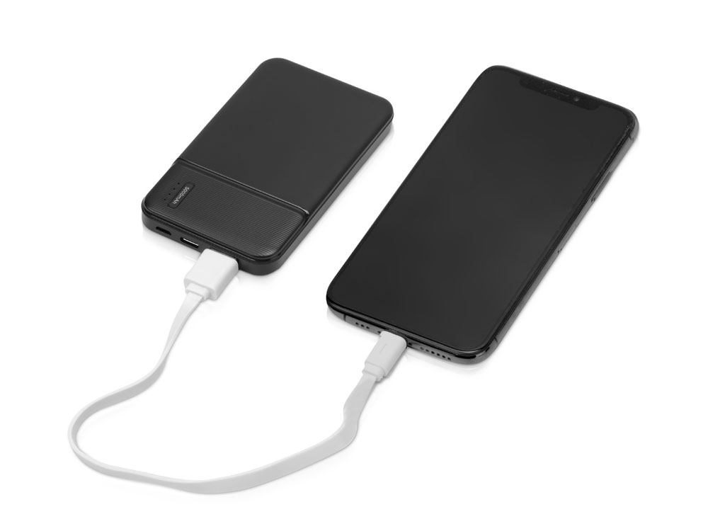 Внешний аккумулятор Evolt Mosaic, 5000 mAh, черный - купить оптом