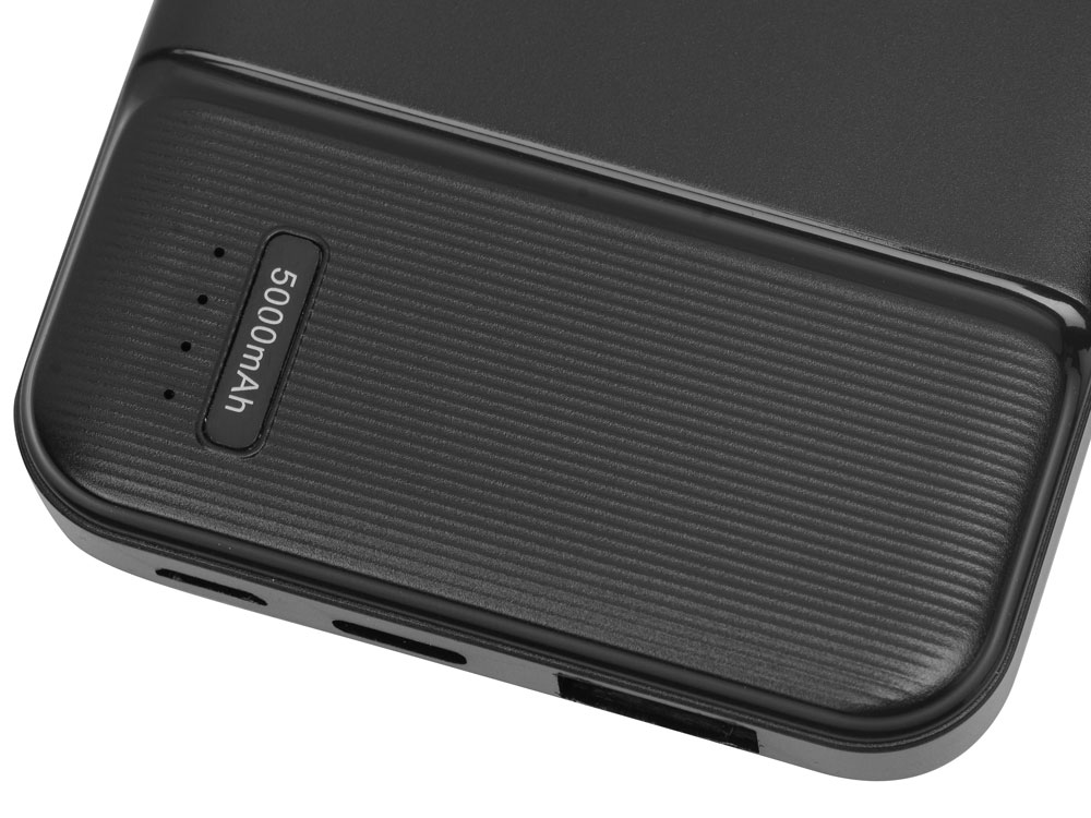 Внешний аккумулятор Evolt Mosaic, 5000 mAh, черный - купить оптом
