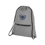 Складной рюкзак со шнурком Hoss, heather medium grey, серый, фото 4