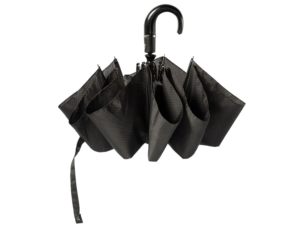 Складной зонт Horton Black - Cerruti 1881, черный - купить оптом