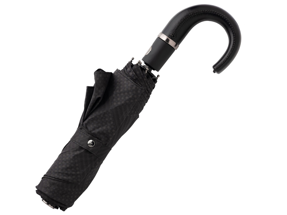 Складной зонт Horton Black - Cerruti 1881, черный - купить оптом
