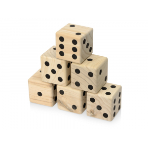 Деревянная игра в кости, XL Dice, натуральный - купить оптом