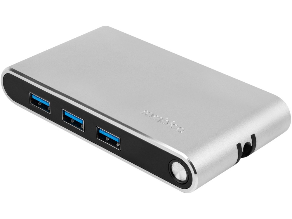 Хаб USB Rombica Type-C Hermes Black, черный - купить оптом