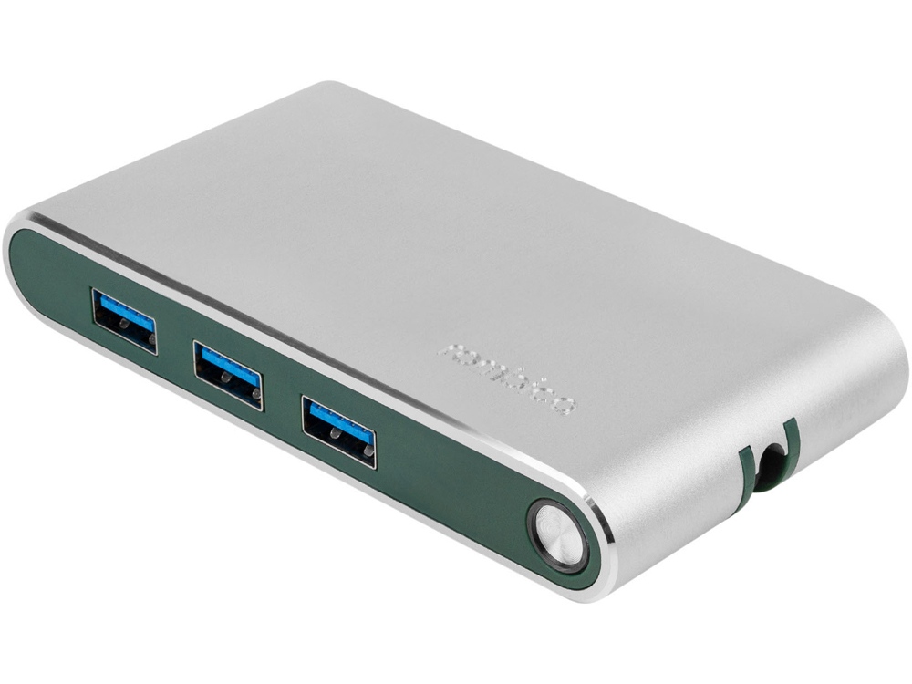 Хаб USB Rombica Type-C Hermes Green, зеленый - купить оптом