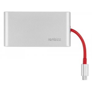 Хаб USB Rombica Type-C Hermes Red, красный - купить оптом