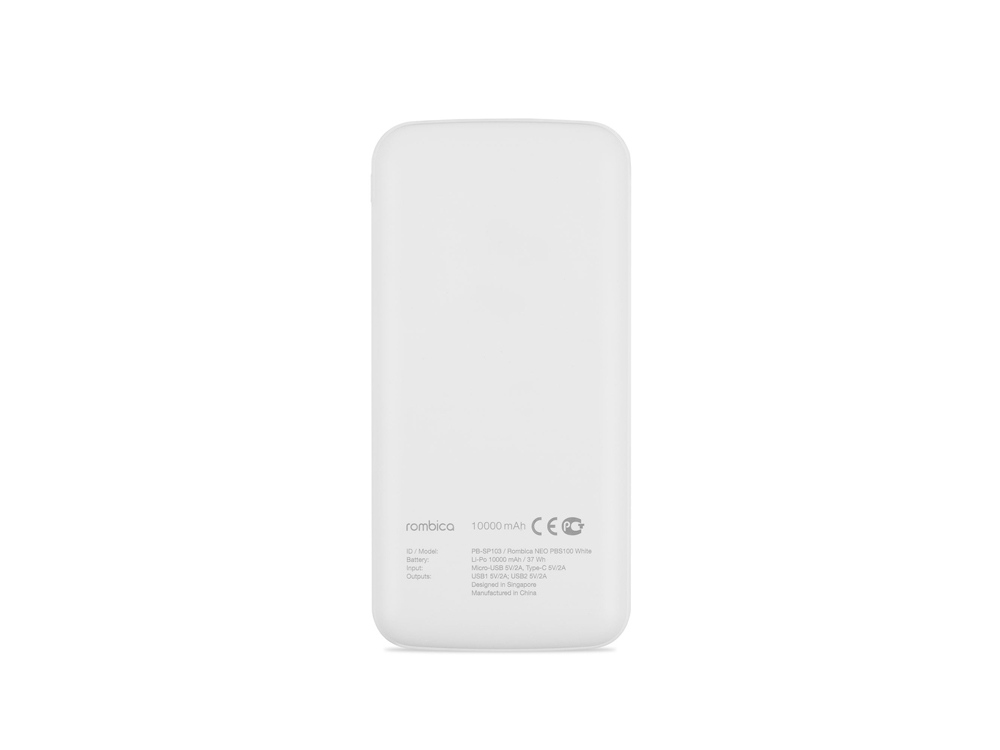 Внешний аккумулятор Rombica NEO PBS100 White, белый - купить оптом