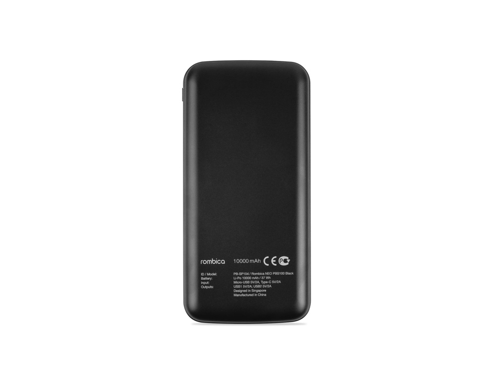 Внешний аккумулятор Rombica NEO PBS100 Black, черный - купить оптом