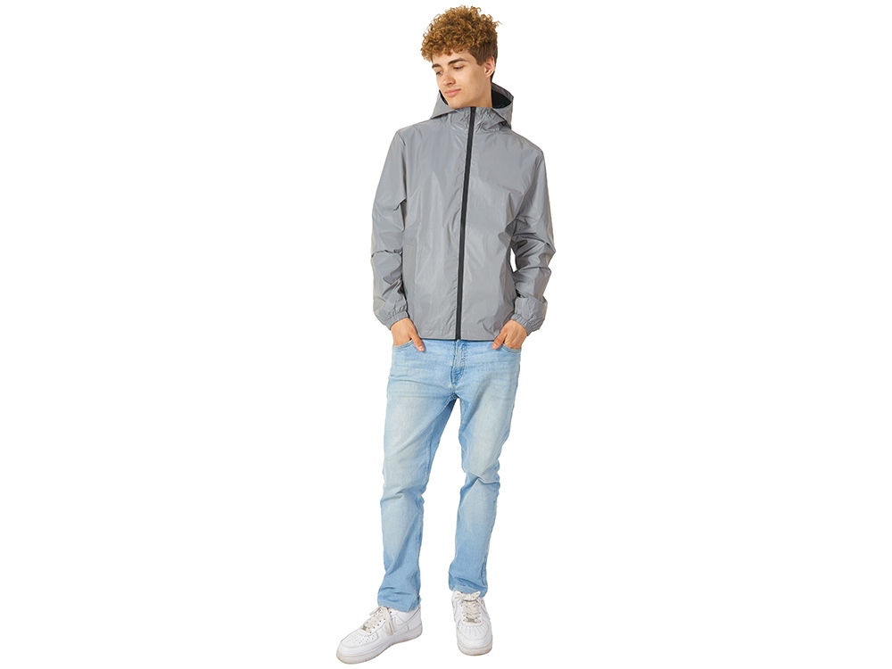 Ветровка светоотражающая 2XL, серебристый - купить оптом