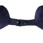 Подушка Basic из микрофибры с эффектом памяти U-shape, синий, фото 3