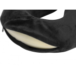Подушка Basic из микрофибры с эффектом памяти U-shape, черный NEW, фото 2