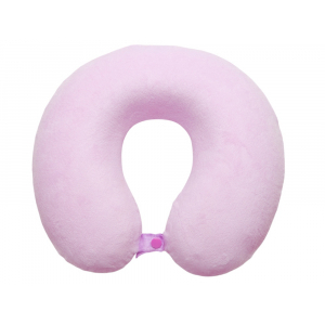Подушка Basic из микрофибры с эффектом памяти U-shape, розовый NEW - купить оптом