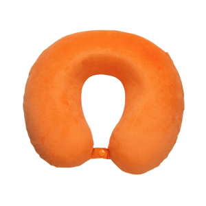 Подушка Basic из микрофибры с эффектом памяти U-shape, оранжевый NEW - купить оптом
