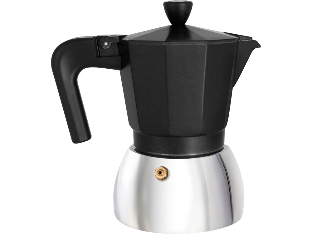 Гейзерная кофеварка Arabica, 300 мл, черный/серебристый - купить оптом