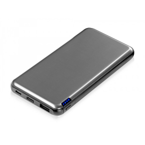 Внешний аккумулятор Forge v.2, металл, 10000mah, серый - купить оптом