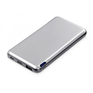 Внешний аккумулятор Forge v.2, металл, 10000mah, серебристый - купить оптом