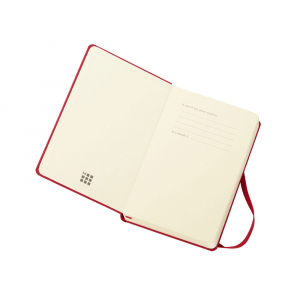 Ежедневник Moleskine Classic (2022), Pocket (9х14), красный, твердая обложка - купить оптом