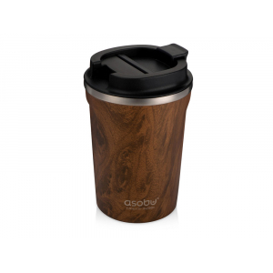 Термокружка CAFe COMPACT, 380 мл, wood, дерево - купить оптом