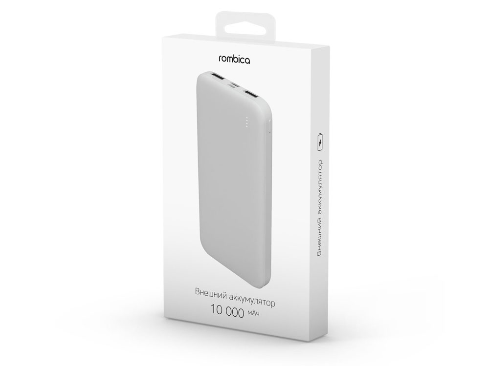 Внешний аккумулятор Rombica NEO P10 White, белый - купить оптом
