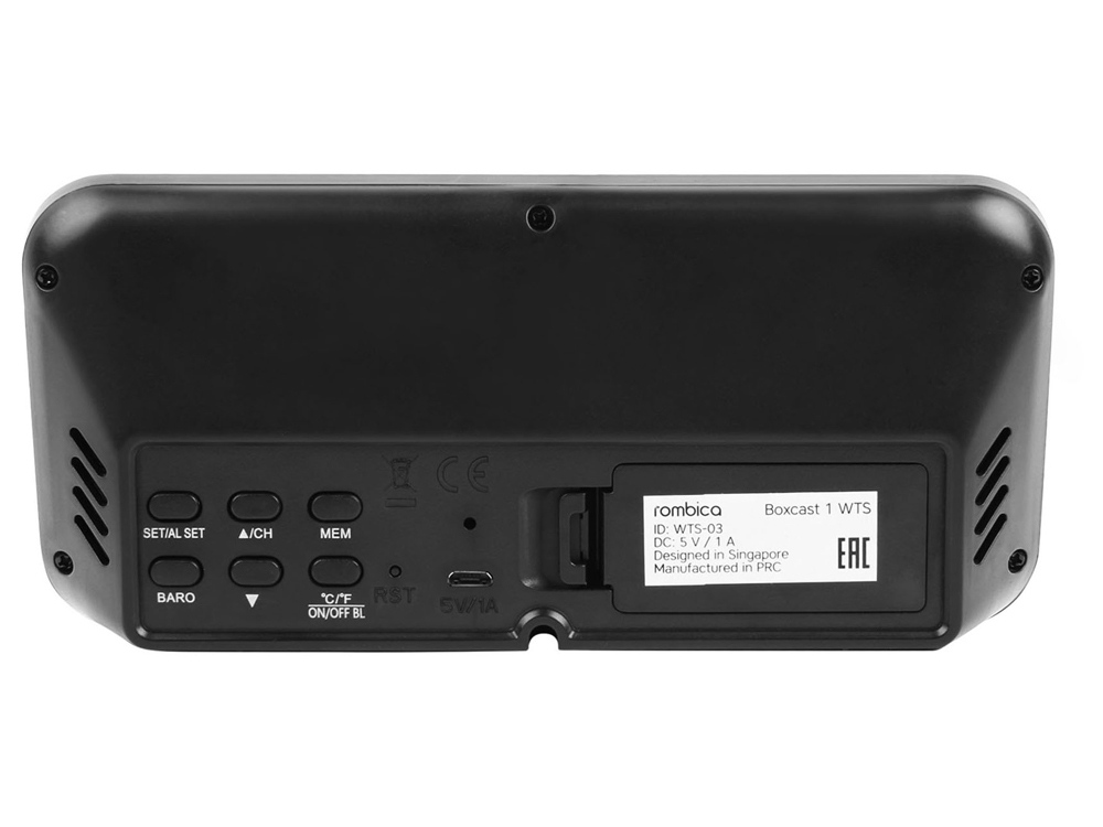 Метеостанция Rombica BoxCast 1 WTS, черный - купить оптом