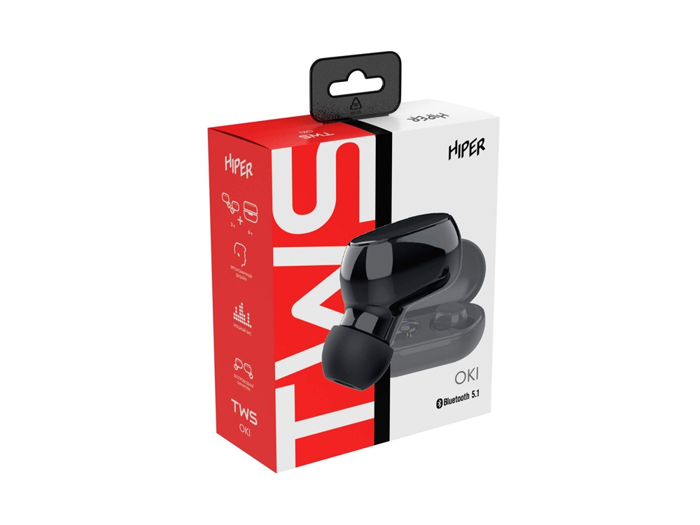 Беспроводные наушники HIPER TWS OKI Black (HTW-LX1) Bluetooth 5.0 гарнитура, Черный, черный - купить оптом