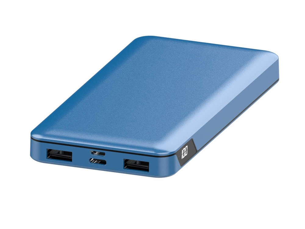 Портативный внешний аккумулятор MFX 10000 Blue, синий - купить оптом