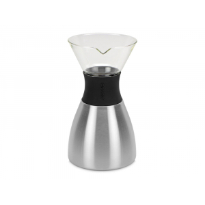 Кофеварка POUR OVER, 1000 мл, серебристый/черный - купить оптом