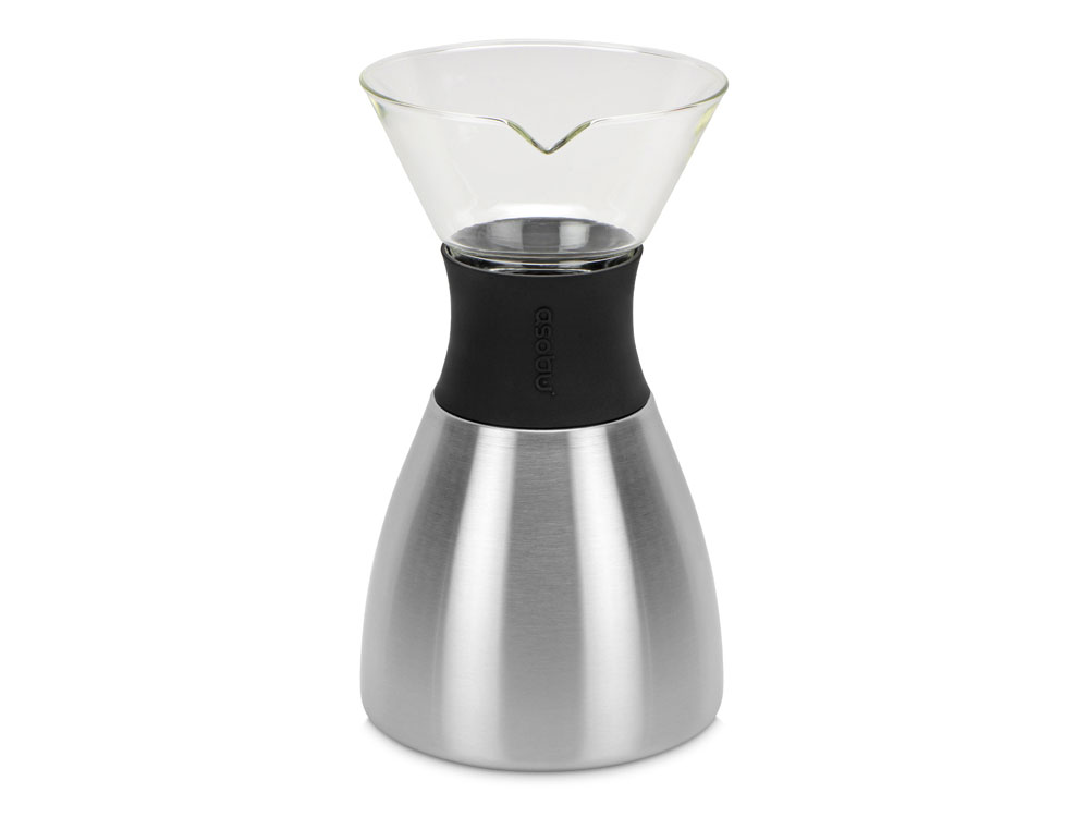 Кофеварка POUR OVER, 1000 мл, серебристый/черный - купить оптом