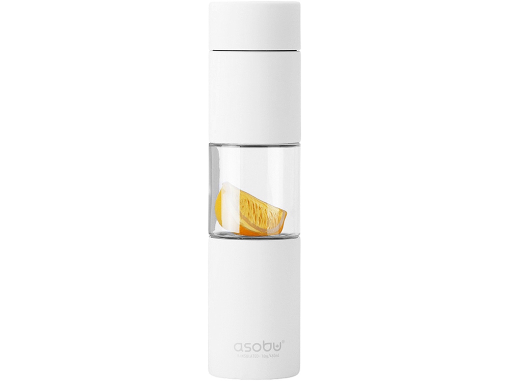 Бутылка для воды FLAVOUR U SEE, 460 мл, белый - купить оптом