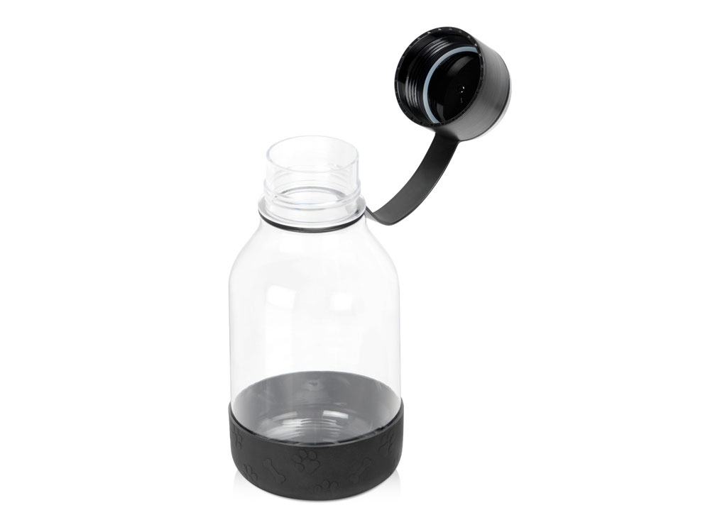 Бутылка для воды 2-в-1 Dog Bowl Bottle со съемной миской для питомцев, 1500 мл, черный - купить оптом
