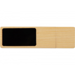 USB 2.0- флешка на 32 Гб c подсветкой логотипа Bamboo LED, натуральный, фото 2