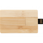USB 2.0- флешка на 32 Гб Bamboo Card, натуральный, фото 4