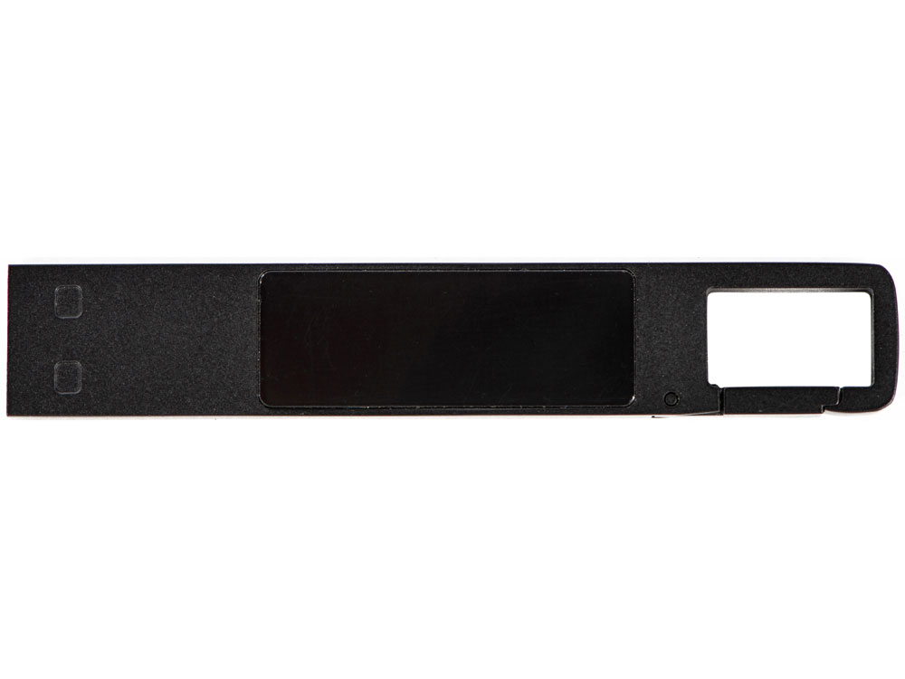USB 2.0- флешка на 32 Гб c подсветкой логотипа Hook LED, темно-серый, красная подсветка - купить оптом