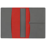 Обложка для паспорта с RFID защитой отделений для пластиковых карт Favor, красная/серая, красный/серый, фото 4