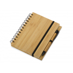 Блокнот Bamboo tree с ручкой (Р), бежевый