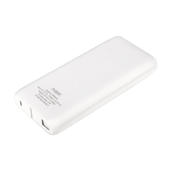 Внешний аккумулятор с встроенной УФ лампой Uno 6000 mAh, белый - купить оптом