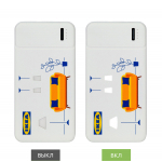 Внешний аккумулятор с подсветкой Skyline Plus 10000 mAh, белый, фото 3