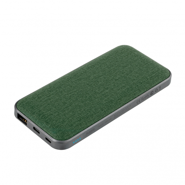 Внешний аккумулятор Tweed PB 10000 mAh, зеленый - купить оптом