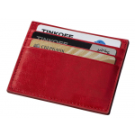 Картхолдер для 6 пластиковых карт с RFID-защитой Fabrizio, красный, фото 1