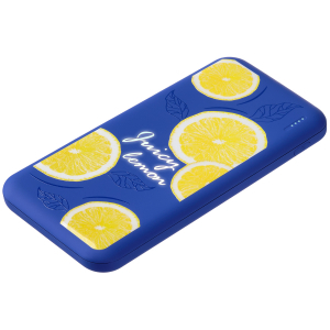 Внешний аккумулятор с подсветкой Luce Ultramarine 10000 mAh, ярко-синий - купить оптом