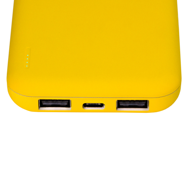 Внешний аккумулятор с подсветкой Luce Lemoni 10000 mAh, желтый - купить оптом